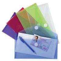 Lot de 10 Mini pochettes-enveloppes polypropylène - 25x13,5cm - Image principale