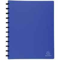 Lot de 4 Protège-doc. à ann. et pochet. détachables 60 vues A4 bleu - Image principale