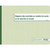 Lot de 5 Registre des contrôles de santé et de sécurité au travail - 20 pages - Image principale