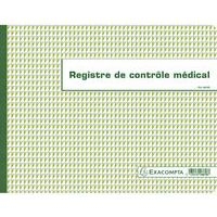 Lot de 5 Registre de Contrôle médical - folioté - 60 pages - Image principale