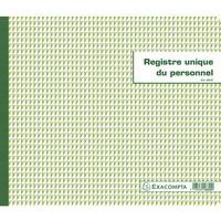 Lot de 6 Registre unique du personnel (salariés et stagiaires) - 56 pages - Image principale