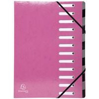 Lot de 6 Trieur Harmonika Iderama 12 compartiments bleu rose - Image principale