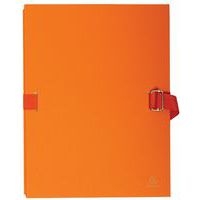Lot de 10 chemises dos extensible avec rabat papier - 24x32cm orange - Image principale