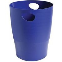 Lot de 8 Corbeille à papier ECOBIN 15 litres avec poignées bleu nuit - Image principale