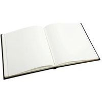 Lot de 3 livres d'or Balacron + titre 140 pages blanches 21x19cm vertical noir - Image 3