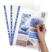 Pochettes perforées Stop doc ouverture en coin - PP lisse 6/100e - A4 - Image 2