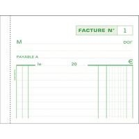 Lot de 10 Manifold Factures 10,5x13,5cm 50 feuillets dupli autocop. - Image 3