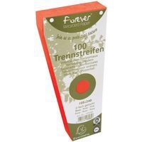 Lot de 6 Fiches Intercal. trapèz. unies perf. 105x240mm orange (x100) - Image 2