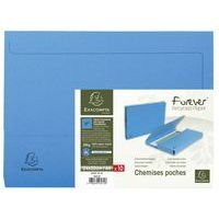 Lot de 10 paquets de 10 chemisess poche FOREVER A4 - Bleu - Image 2