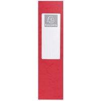 Lot de 6 Boite de classement Exabox Dos 80mm Carte lustrée - A4 rouge - Image 2
