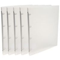 Lot de 25 Classeur 4 anneaux 15 mm PP Chromaline - A4 - Incolore - Image 2