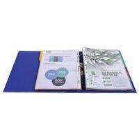 Lot de 10 Classeur à levier Prem'Touch - Dos 80mm - A4 maxi Bleu foncé - Image 2
