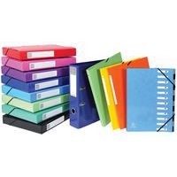 Lot de 20 Classeur à élastiques 2 anneaux 15mm Iderama A4 Bleu foncé - Image 2