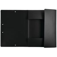 Lot de 50 chemises à élastiques 3 rabats polypropylène Opak - A4 - Noir - Image 2