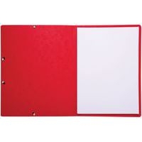 Lot de 50 chemises à élastique sans rabat carte lustrée 355gm² A4 rouge - Image 2