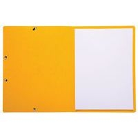 Lot de 50 chemises à élastique sans rabat carte lustrée 355gm² A4 jaune - Image 3