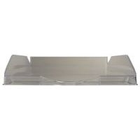 Lot de 10 Corbeille à courrier ECOTRAY gris transparent - Image 2