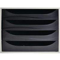 Caisson ecobox 4 tiroir office gris/noir - Image 2