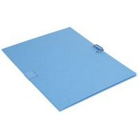 Lot de 25 chem. dos extens. pap. toilé 24x32cm filmée par 5 bleu clair - Image 2