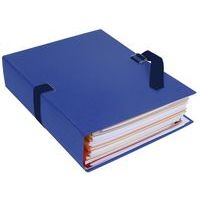 Lot de 25 chem. dos extens. pap. toilé 24x32cm filmée par 5 bleu foncé - Image 3