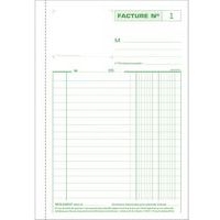 Lot de 10 Manifold Factures 21x14,8cm 50 feuil. dupli autocop. simple - Image 2