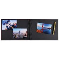 Album photos à spirales 50 pages noires 32x22cm life bleu - Image 2