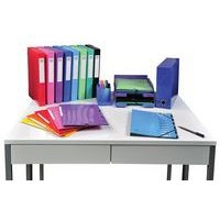 Lot de 25 chem. à élastiq 3 rab. cte lustr. 425gm² Iderama A4 Bleu - Image 4