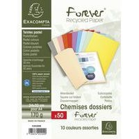 Lot de 10 paq. 50 chem. Forever 170 100% recyclé 24x32cm col. assort. - Image 3