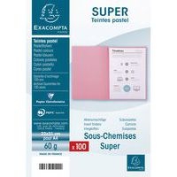 Lot de 10 paquets de 100 sous-chemisess SUPER 60 - 22x31cm canari - Image 2