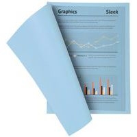 Lot de 5 paquets 100 chemisess SUPER 210 - 24x32cm - bleu clair - Image 3