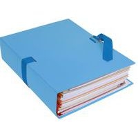 Lot de 25 chem. dos extens. pap. toilé 24x32cm filmée par 5 bleu clair - Image 3