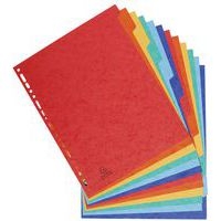 Lot de 15 Intercalaires carte lustrée 400g 12 positions - A4 maxi - Image 5