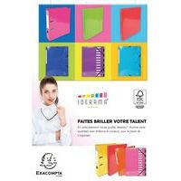 Lot de 25 chem. à élastiq 3 rab. cte lustr. 425gm² Iderama A4 Bleu - Image 2