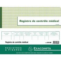 Lot de 5 Registre de Contrôle médical - folioté - 60 pages - Image 3