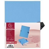 Lot de 25 chem. dos extens. pap. toilé 24x32cm filmée par 5 bleu clair - Image 4