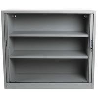 Armoire à rideaux Manutan 105X120X45 cm Alu/Hêtre - Image 4