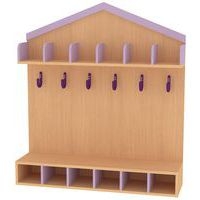 Vestiaire cabane 6 enfants hêtre lilas-Bessière - Image principale