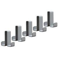 Lot 5 jeu patères Montana - Nbr patère : 5 - Argent - Image principale