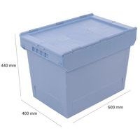 Bac multifonction à couvercle double rabat - Longueur 600 mm - 36 à 72 L - Image 8