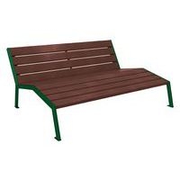 Chaise longue Silaos 3 places acier et plastique recyclé - Procity - Image 3