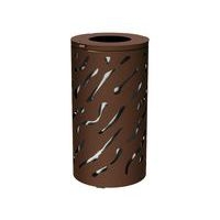 Poubelle Venise 80 L avec seau - galva marron 8017 - Image principale