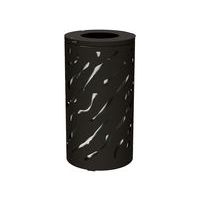 Poubelle Venise 80 L avec seau - galva noir 9005 - Image principale