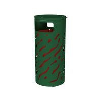 Poubelle Venise 80 L couvercle réhaussé seau peint galva - Procity - Image 2