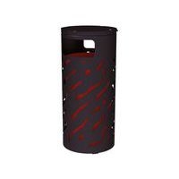 Poubelle Venise 80 L couvercle réhaussé seau peint galva - Procity - Image 3