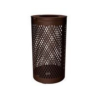 Poubelle Losange 120 L - galva marron 8017 - Image principale