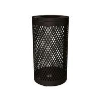 Poubelle Losange 120 L - galva noir 9005 - Image principale