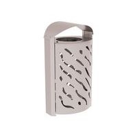 Poubelle Venise 120 L avec couvercle réhaussé - galva gris 7044 - Image principale