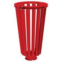 Poubelle Lofoten 80 L acier galva rouge 3020 - Image principale