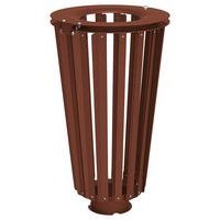 Poubelle Lofoten 80 L acier galva aspect corten - Image principale