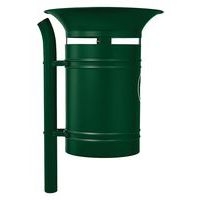 Poubelle Vanoise 40 L sur poteau avec seau - Procity - Image 3